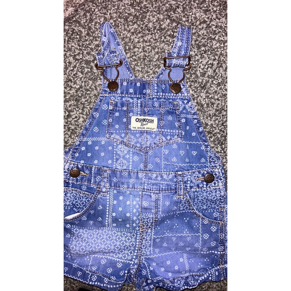 12m Paisley OshKosh shortall - Picture 2 of 3